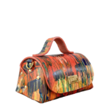 Mira Orange Hand Painted leather