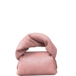 Lily Light Pink & Silver Shimmery Suede