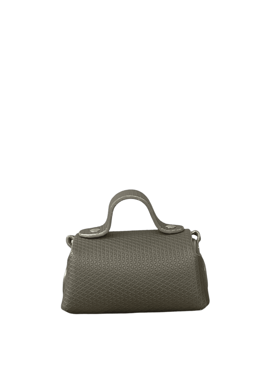 Kach Army Green Mini Triangle Embossed Leather