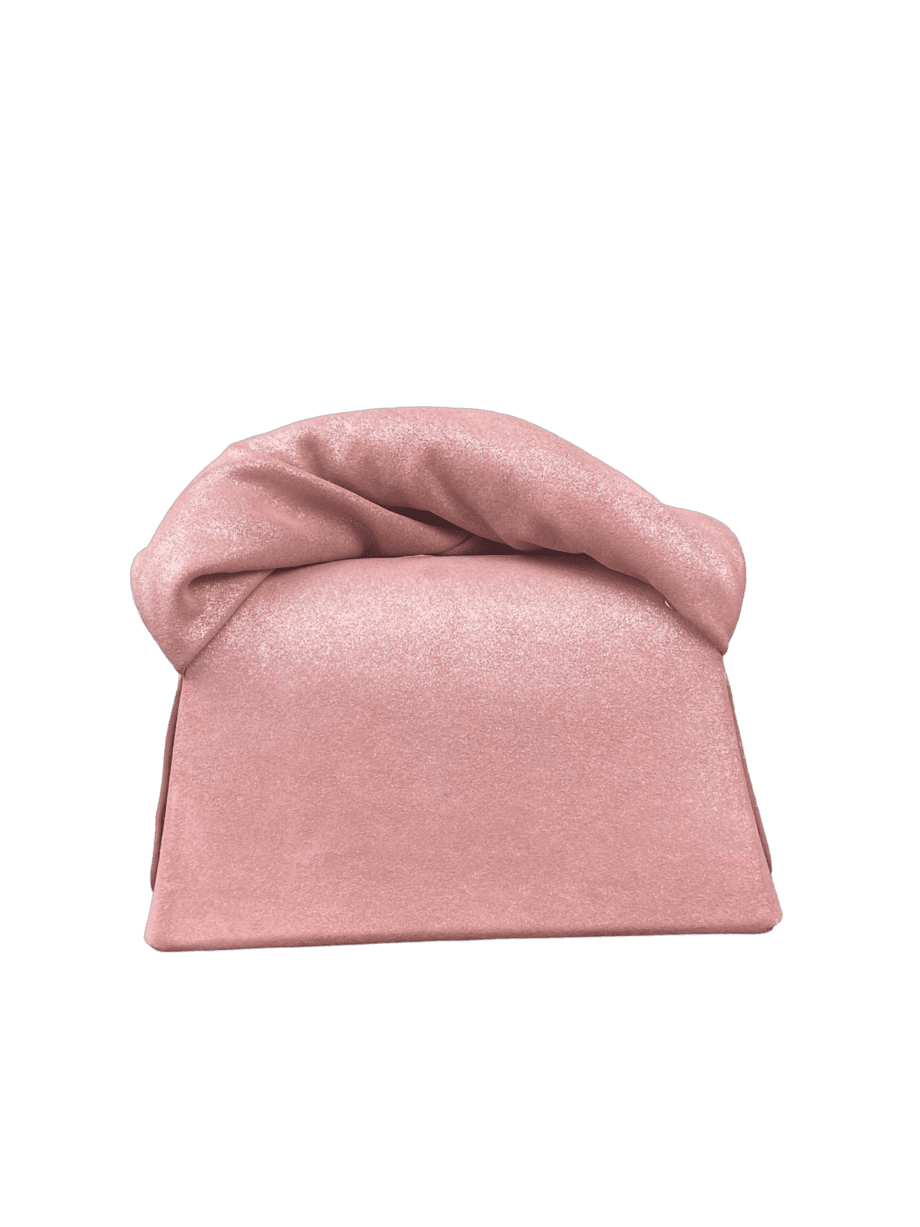 Moby Light Pink & Silver Shimmery Suede