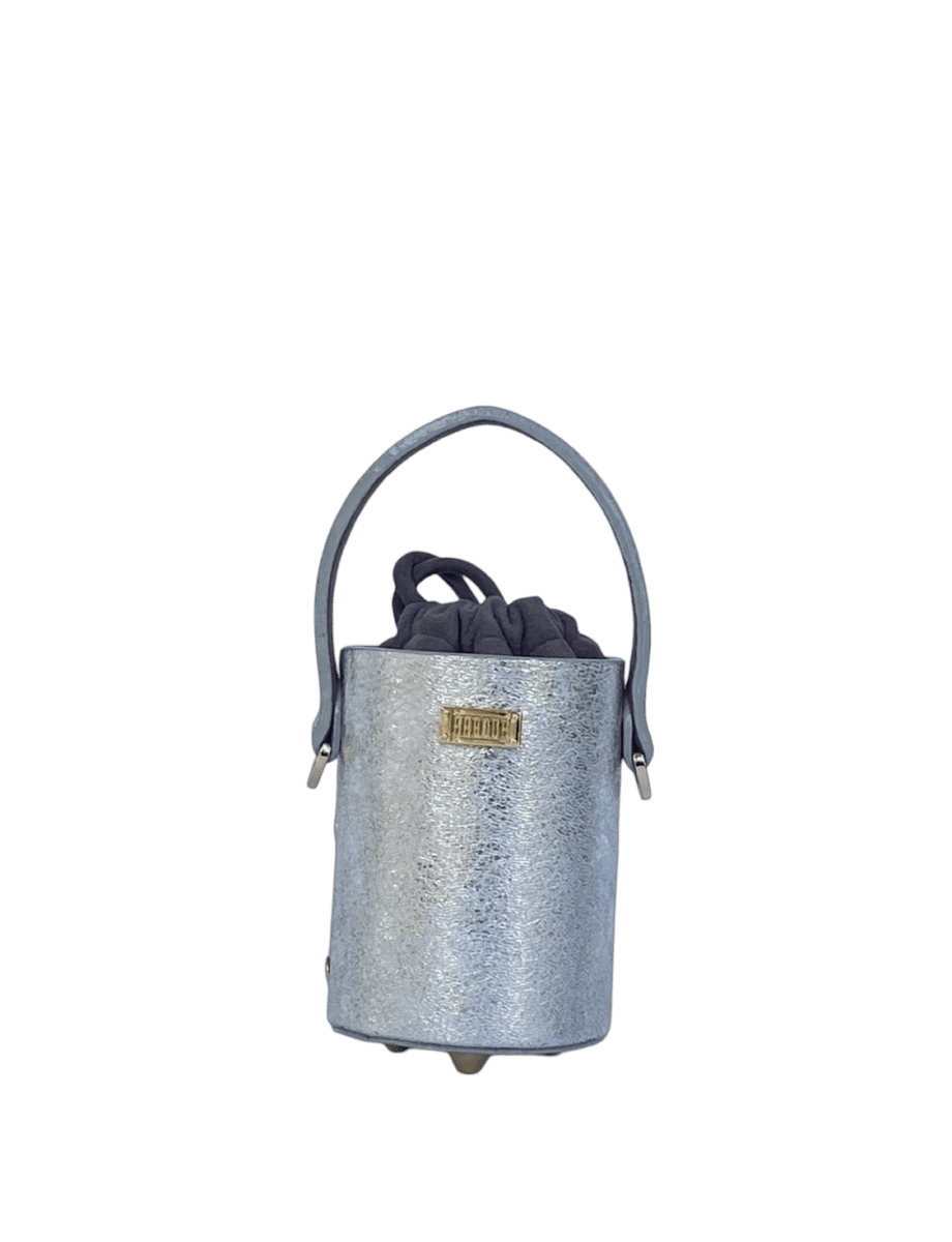 Lara Silver Crumpled Leather