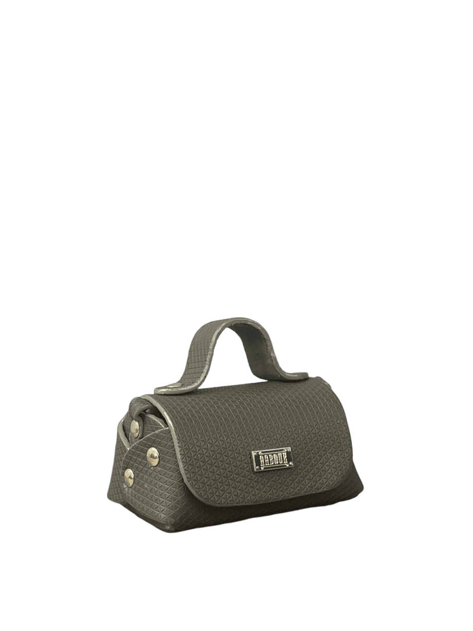 Kach Army Green Mini Triangle Embossed Leather