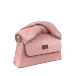 Moby Light Pink & Silver Shimmery Suede