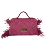 Mira Pale Pink Raffia & Jute side