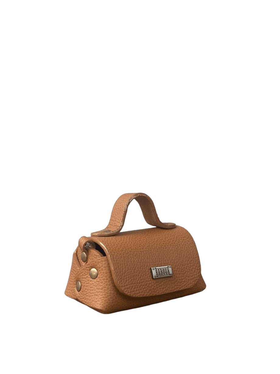 Kach Tan Pebble Grain Leather