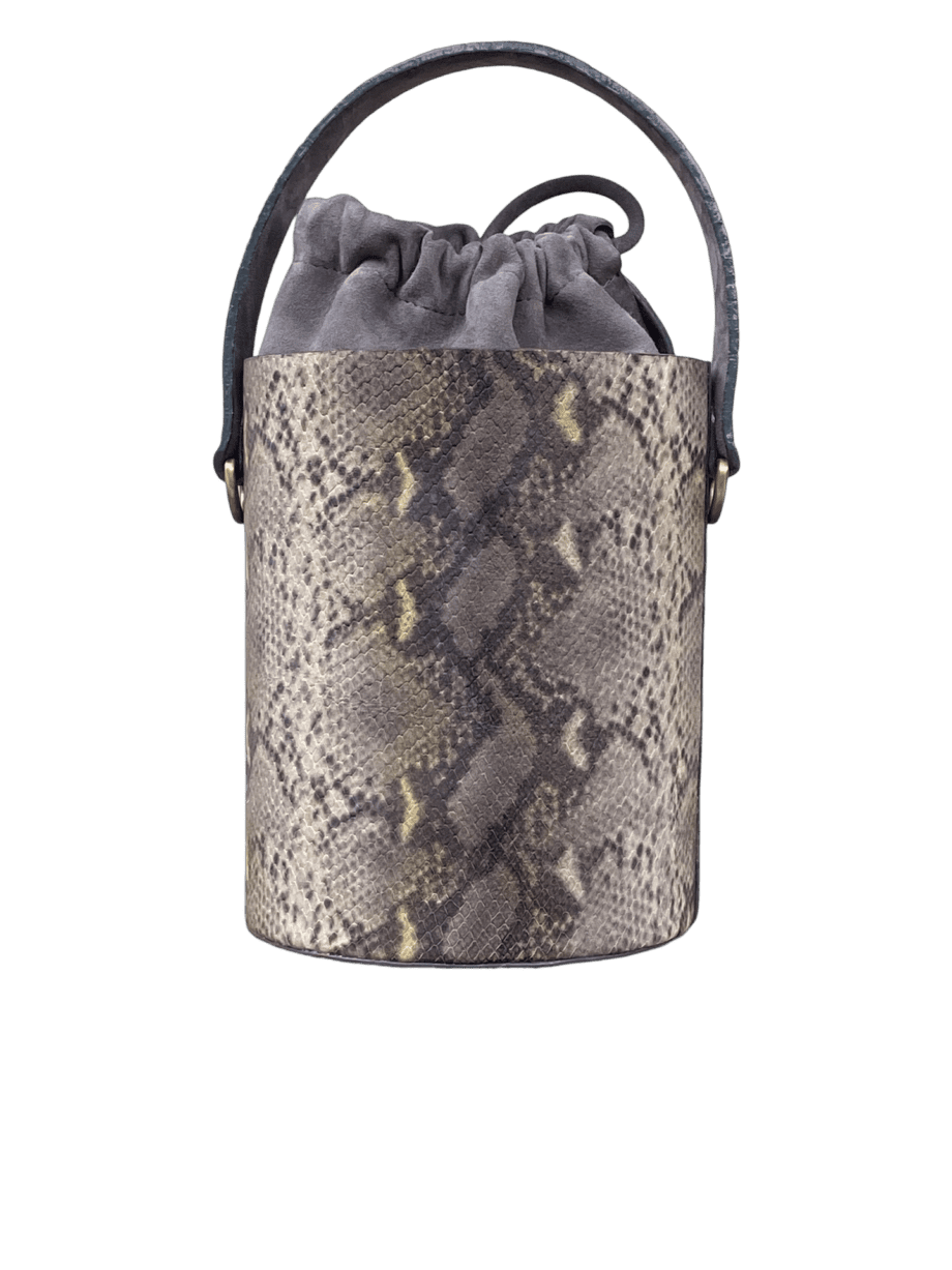 Aara Grey & Yellow Python Print