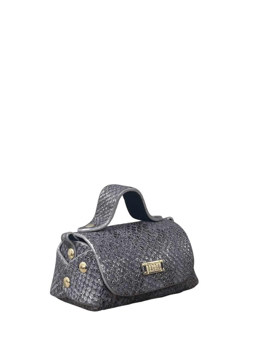 Kach Micro Shimmery Grey Snake Print