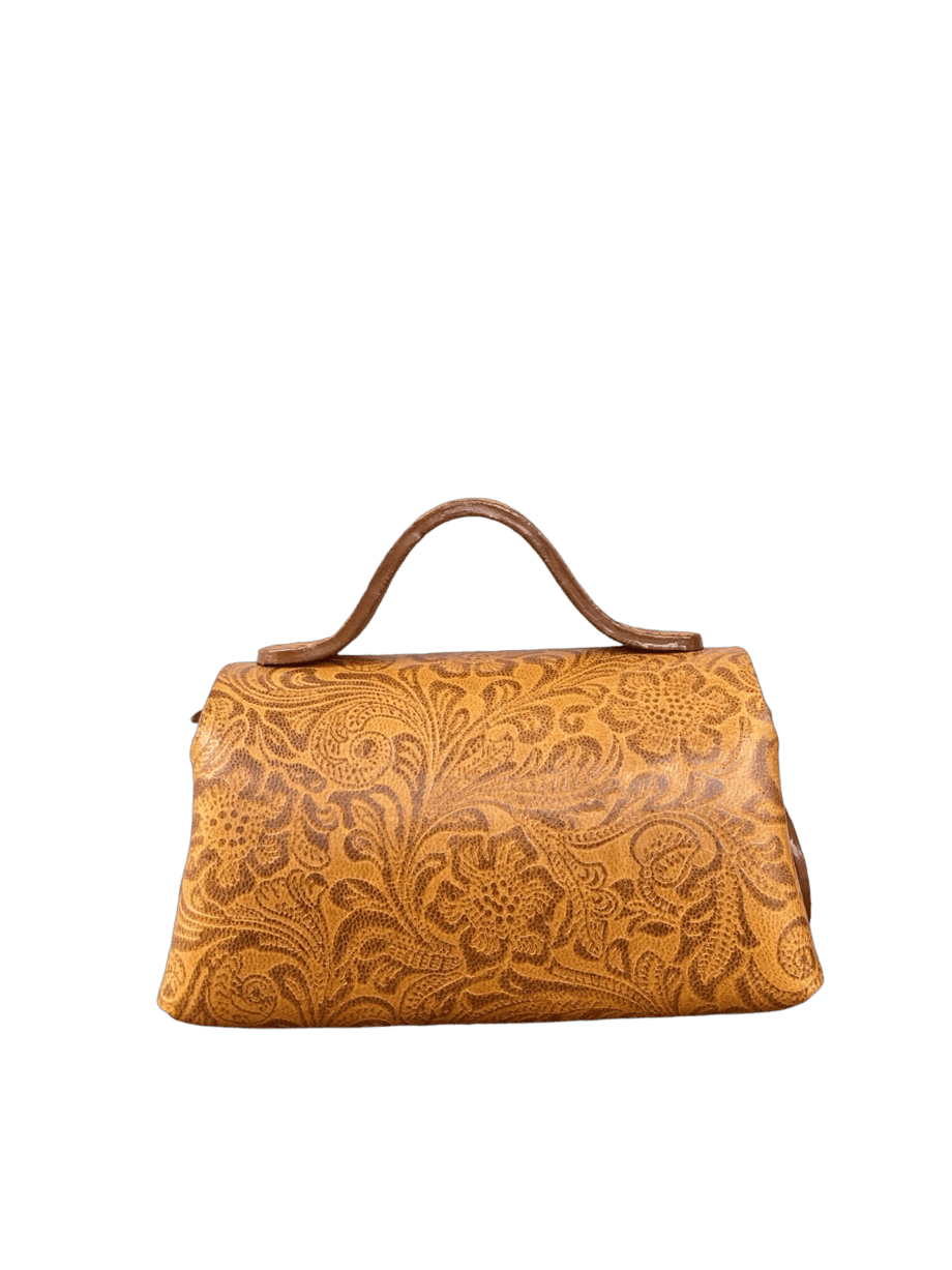 Mira Tan Floral Pattern