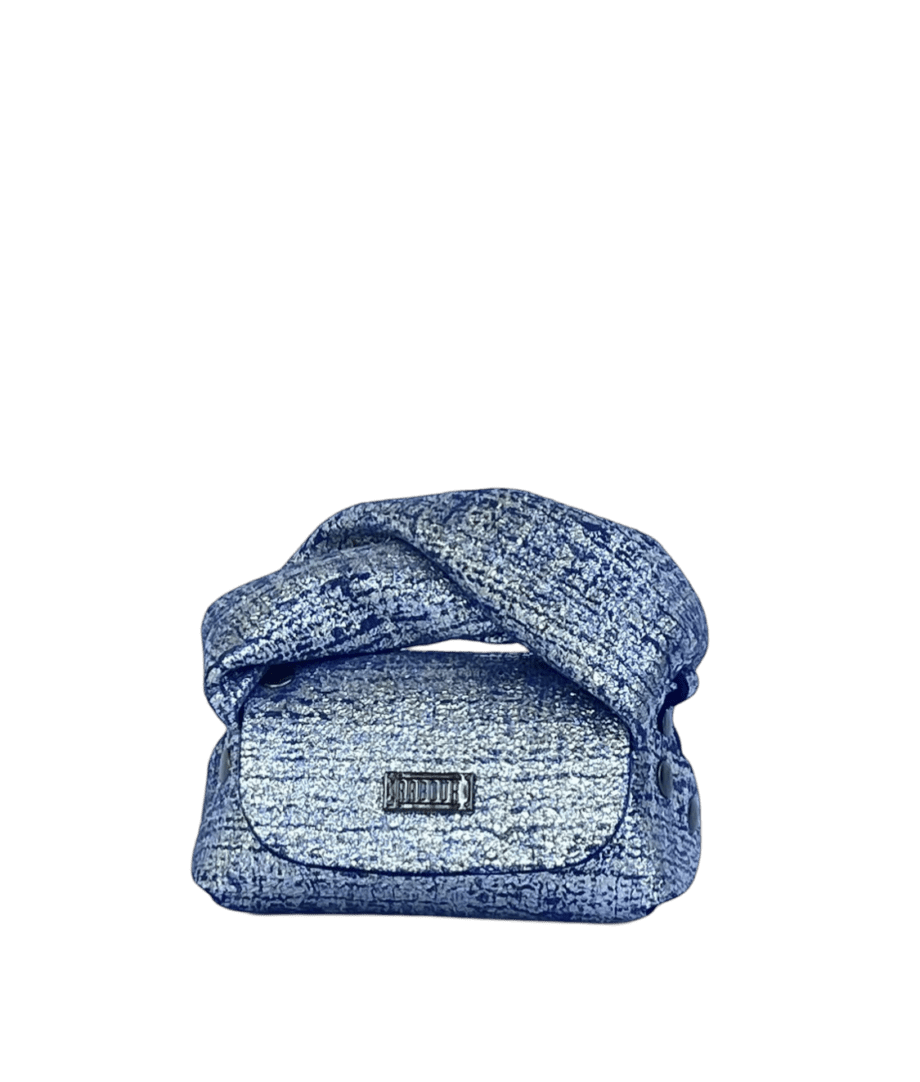 Lily Blue & Silver Tweed Effect