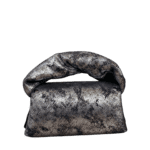 Seyi Silver & Black Distressed Leather
