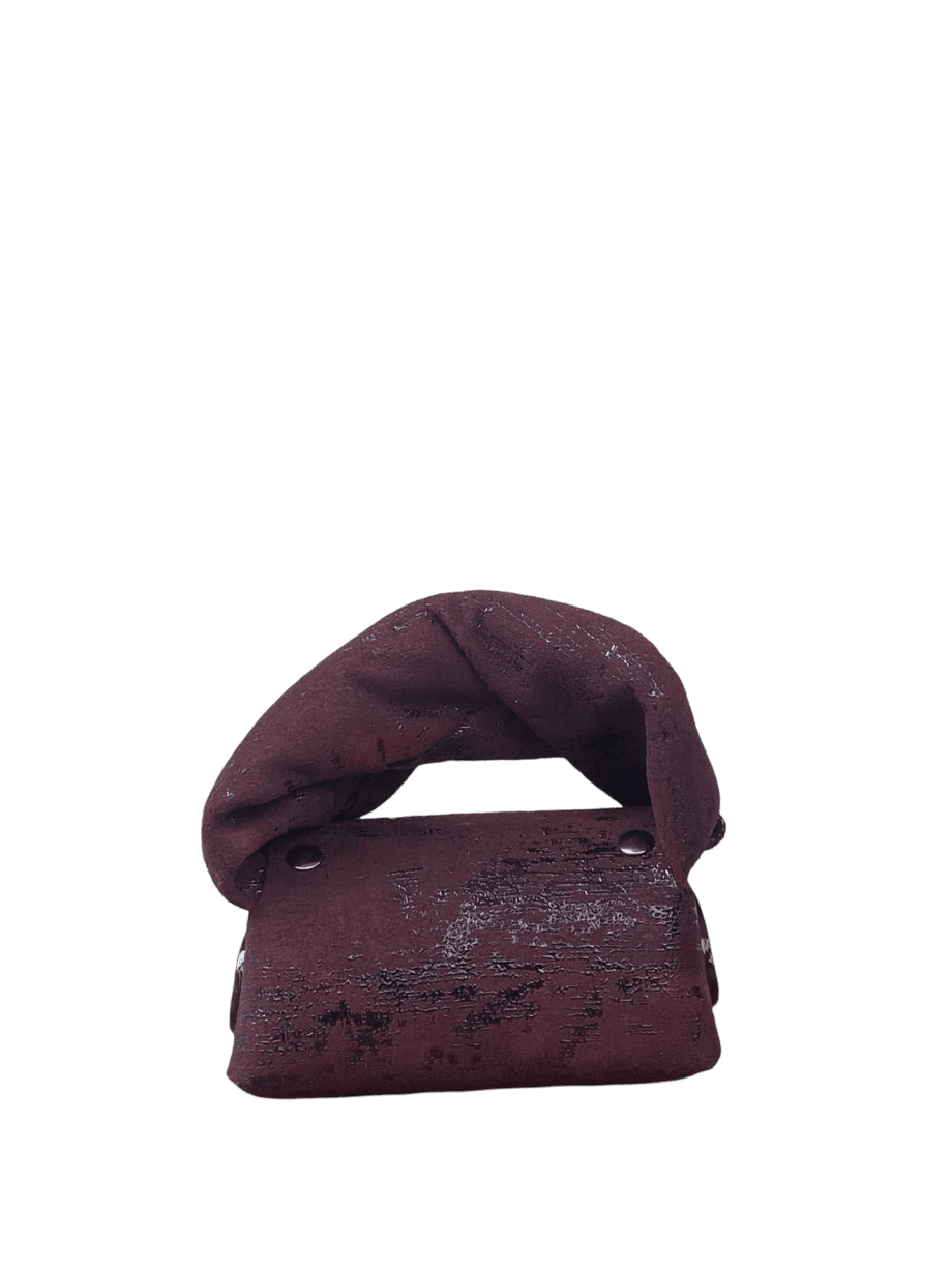 Lily Burgundy & Black Abstract Print