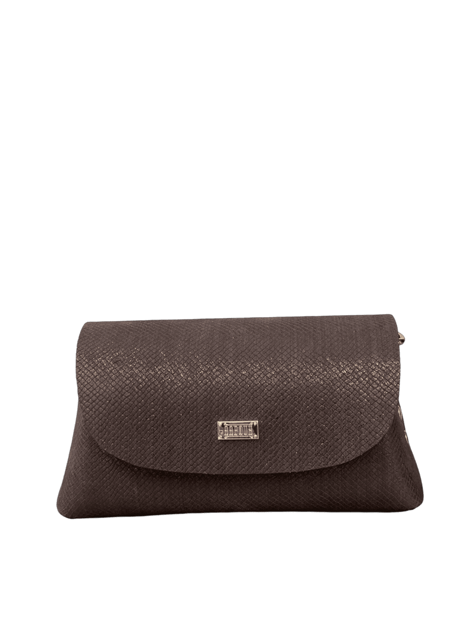 Maya Shimmery Brown Lizard Print