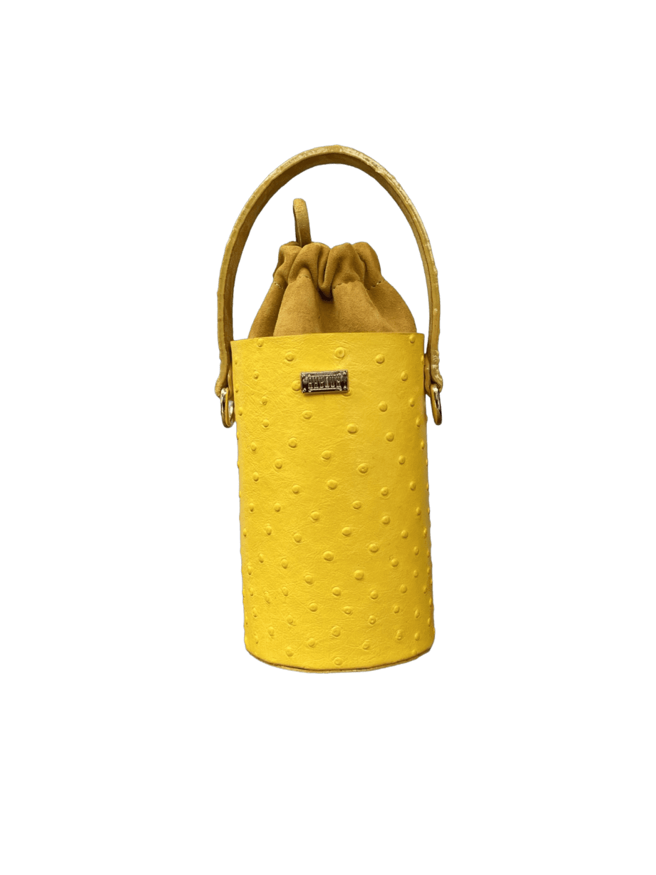 Tara Yellow Ostrich Print