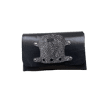 Jaré Black Nappa & Silver Abstract Pattern