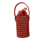 Tara Red & Silver Stripes (Horizontal)
