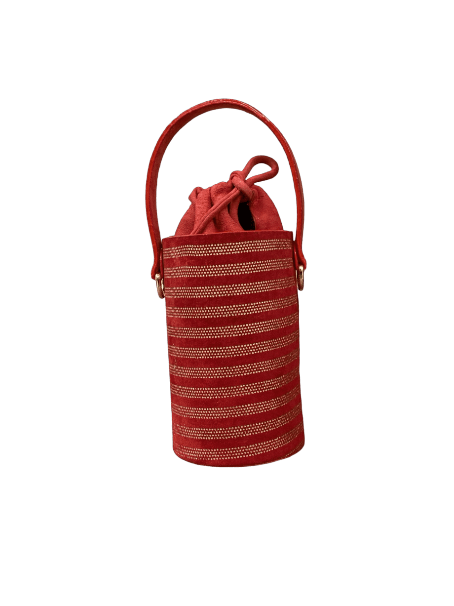 Tara Red & Silver Stripes (Horizontal)