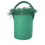 Aara Green Raffia & Jute