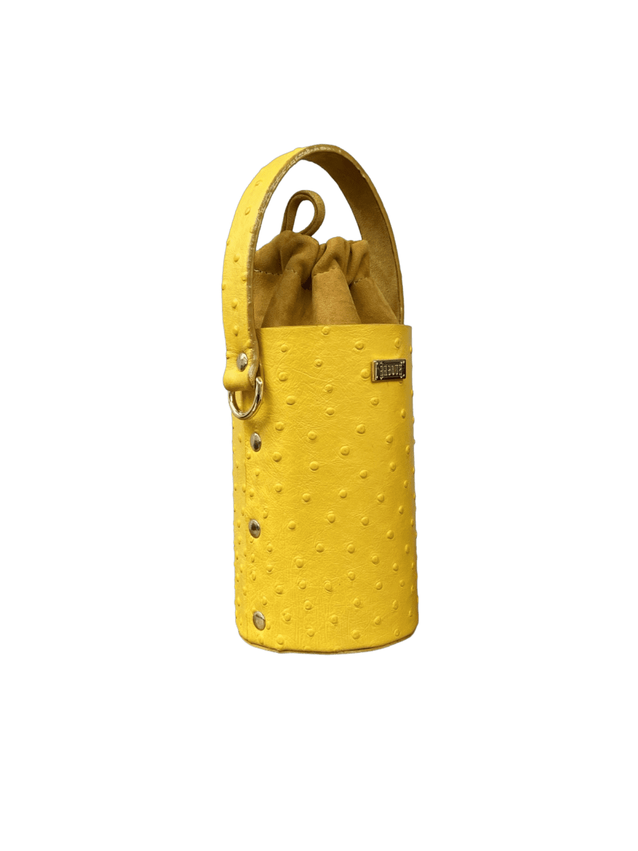 Tara Yellow Ostrich Print
