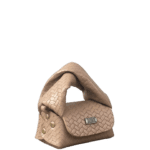 Lily Tan Woven Embossed Leather