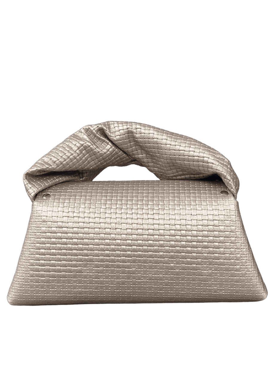 Nuby Taupe Square Embossed Leather