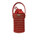 Tara Red & Silver Stripes (Horizontal)