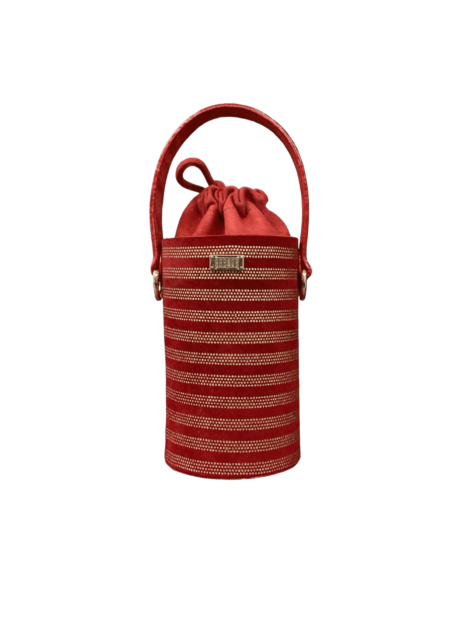 Tara Red & Silver Stripes (Horizontal)