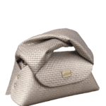 Nuby Taupe Square Embossed Leather
