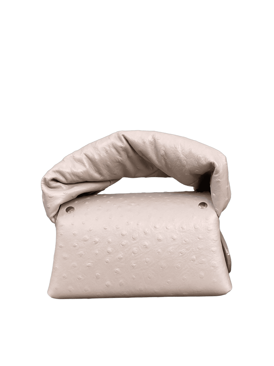 Nury Taupe Ostrich Print
