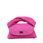 Seyi Hot Pink Square Embossed Leather
