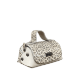 Kach Cream Nappa & Snake Print Leather