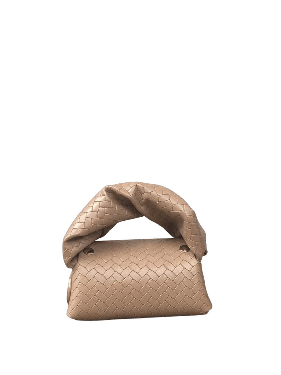 Lily Tan Woven Embossed Leather