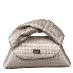 Nuby Taupe Square Embossed Leather