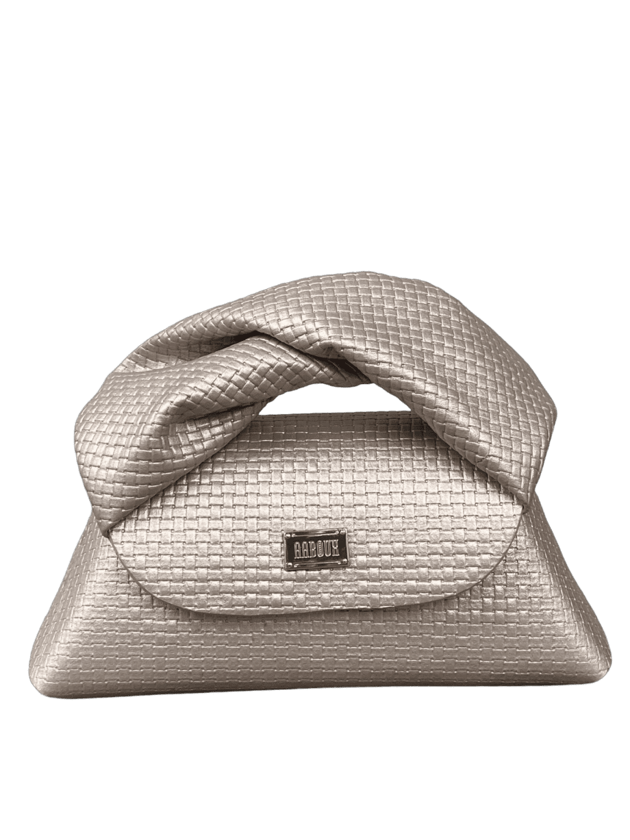 Nuby Taupe Square Embossed Leather