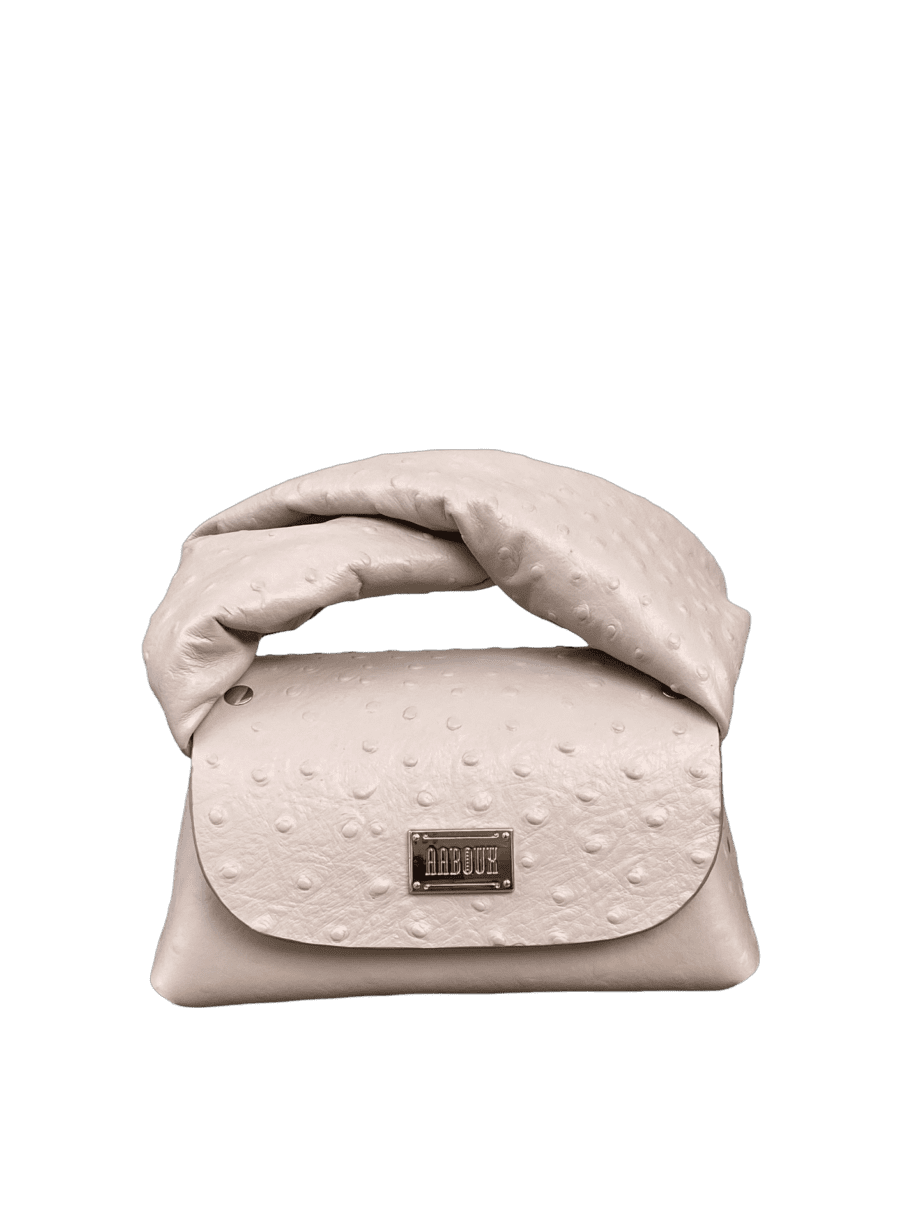 Nury Taupe Ostrich Print