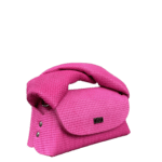 Seyi Hot Pink Square Embossed Leather