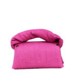 Seyi Hot Pink Square Embossed Leather