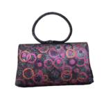 Hana Black & Mullticolor Circular Pattern