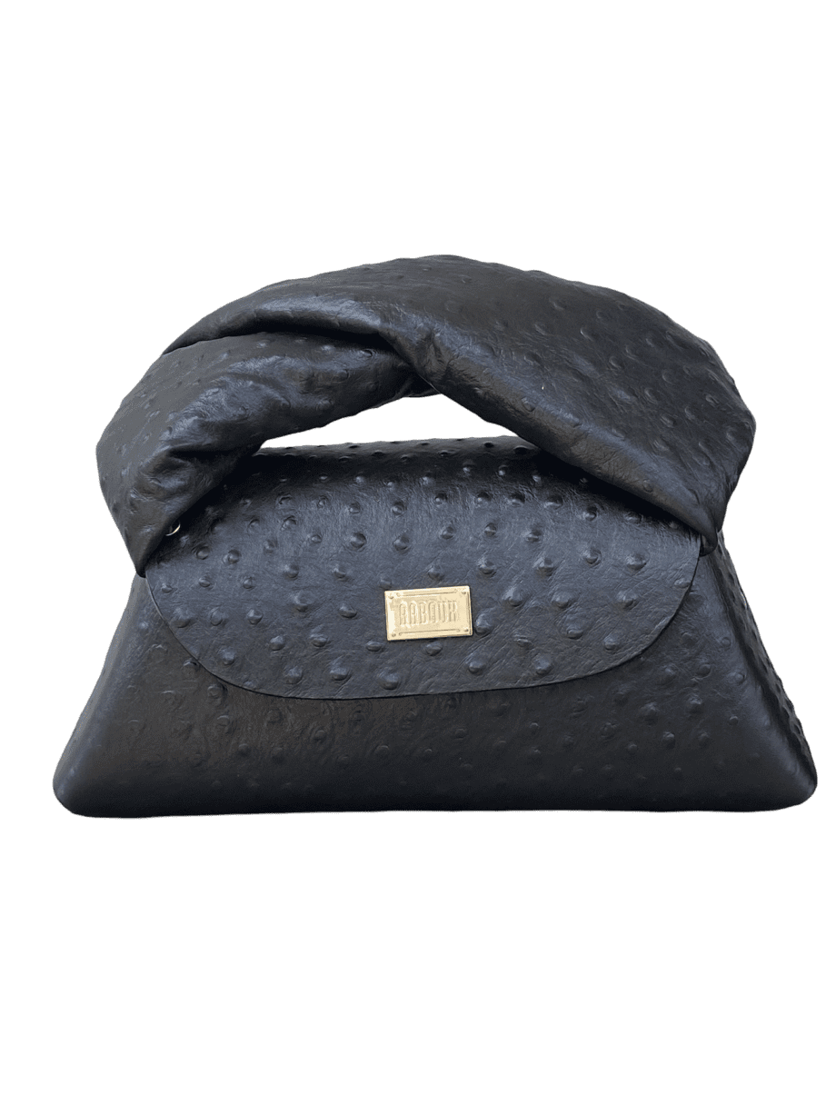 Nuby Black Ostrich Print