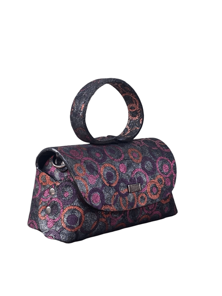 Hana Black & Mullticolor Circular Pattern