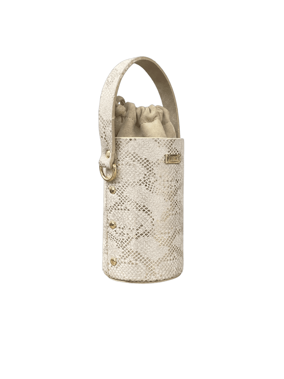 Tara White Python Silver Print