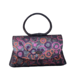 Hana Black & Mullticolor Circular Pattern