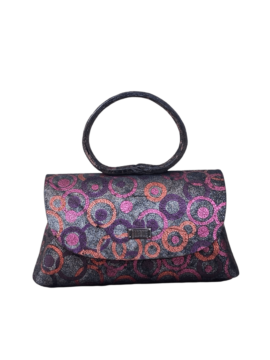 Hana Black & Mullticolor Circular Pattern