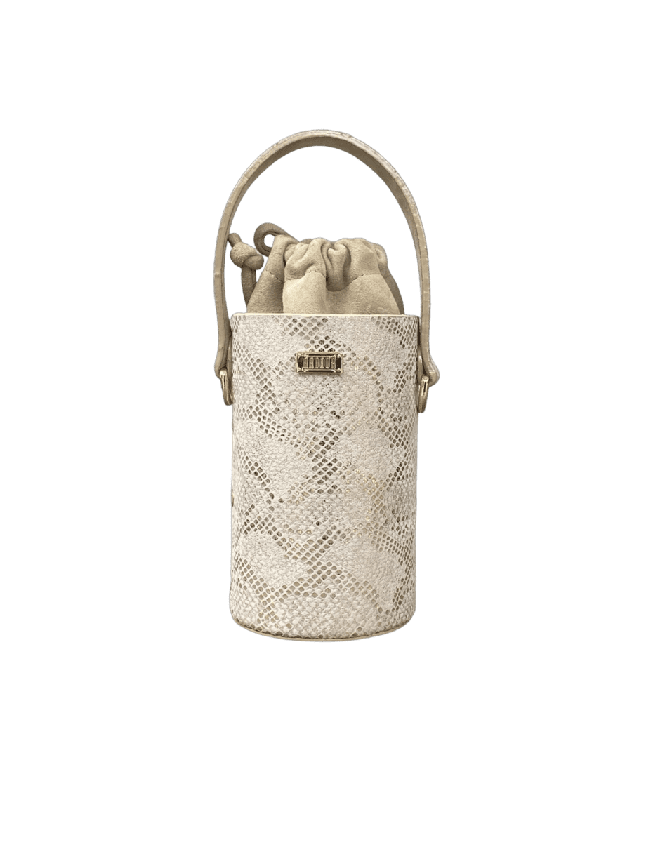 Tara White Python Silver Print