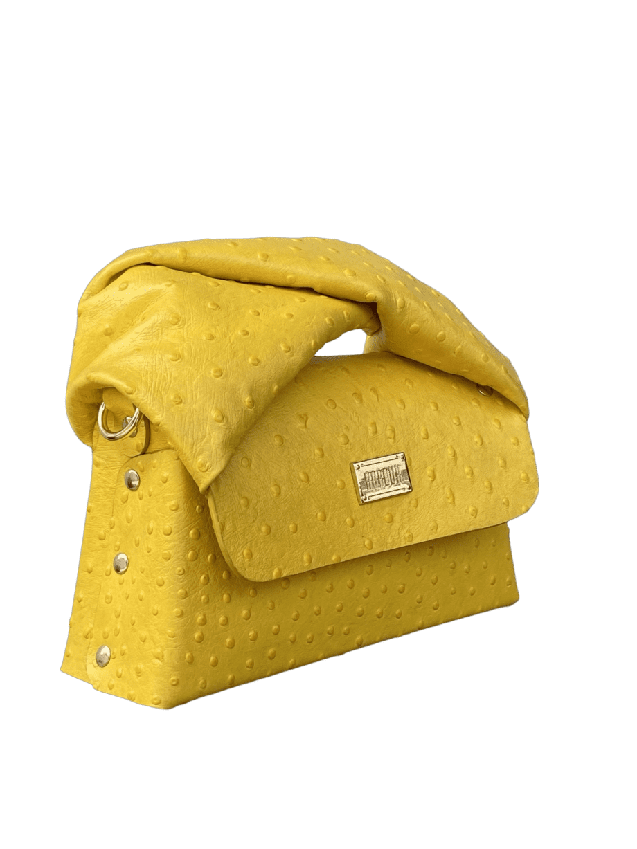 Moby Yellow Ostrich Print