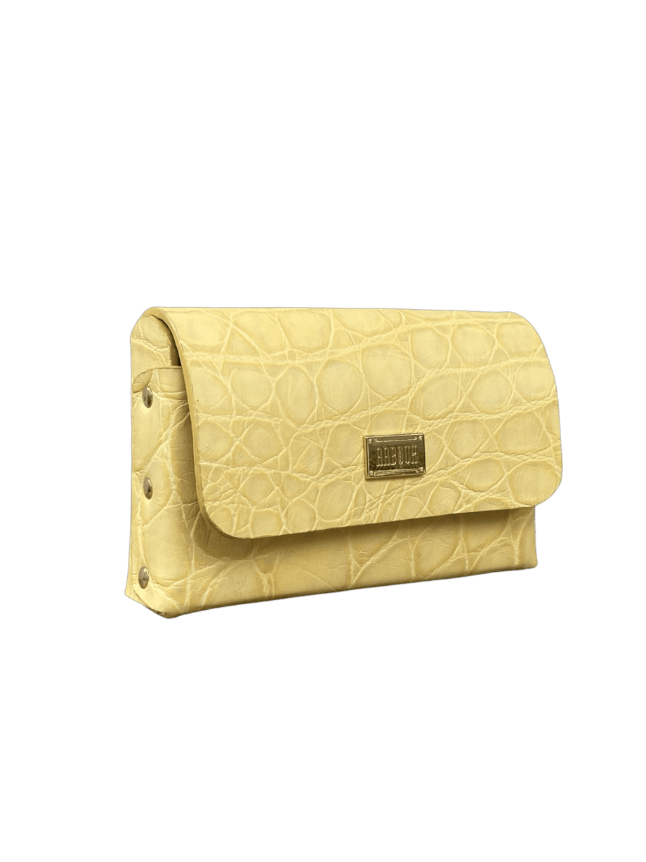 Dija Yellow Crocco Print