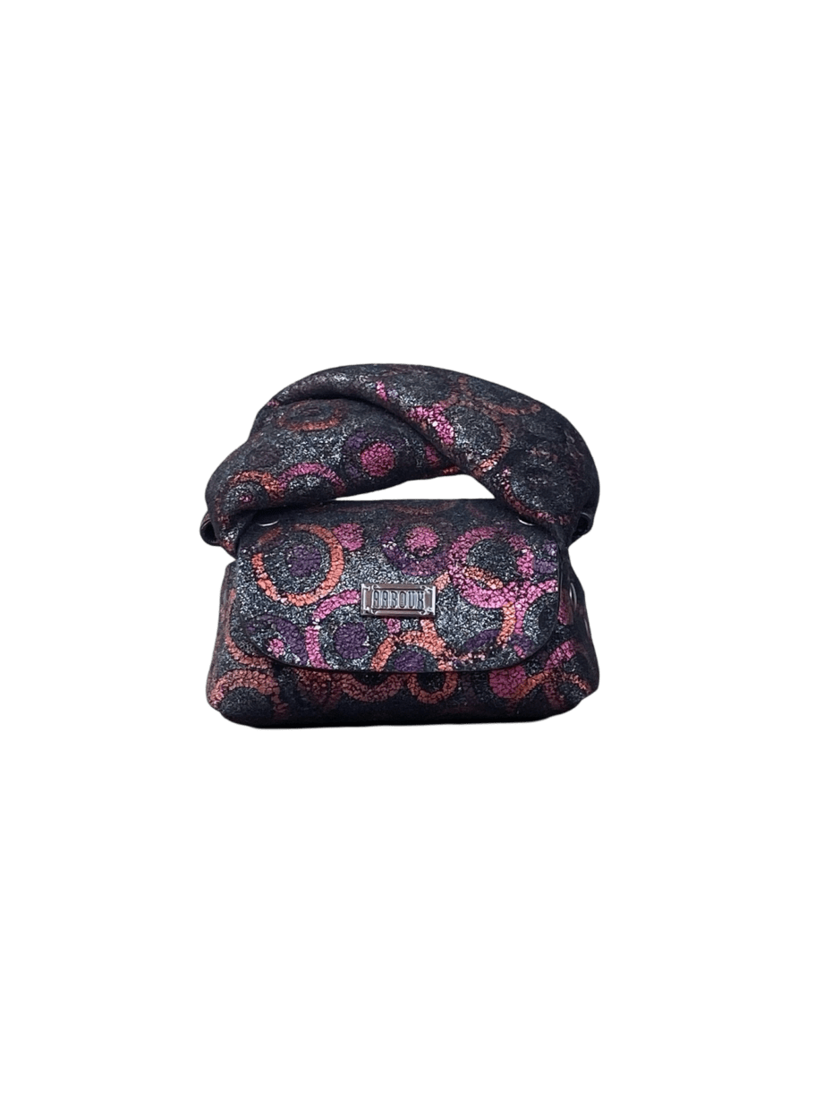 Lily Black & Multicolor Circular Pattern