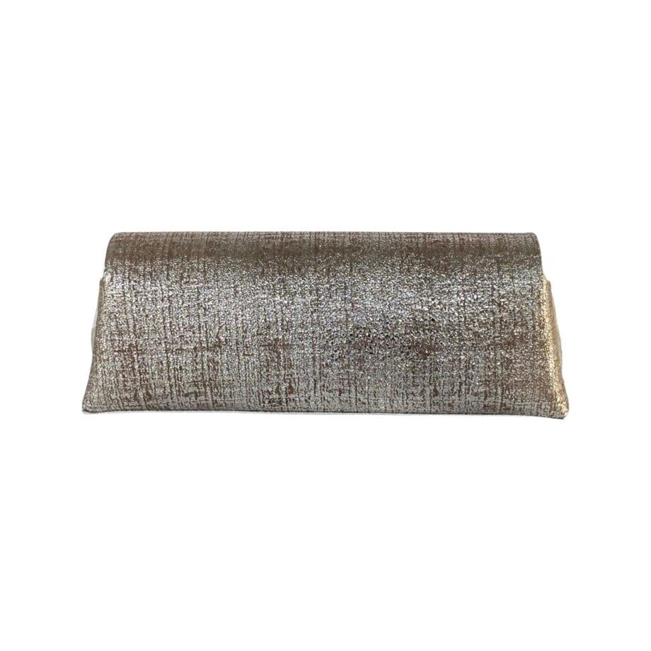 Lyla Silver Tweed-effect Print & Ice Nappa