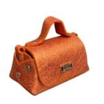 Kach Micro Copper crackled print leather