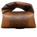 Nyla Tan & Brown Lizard Print