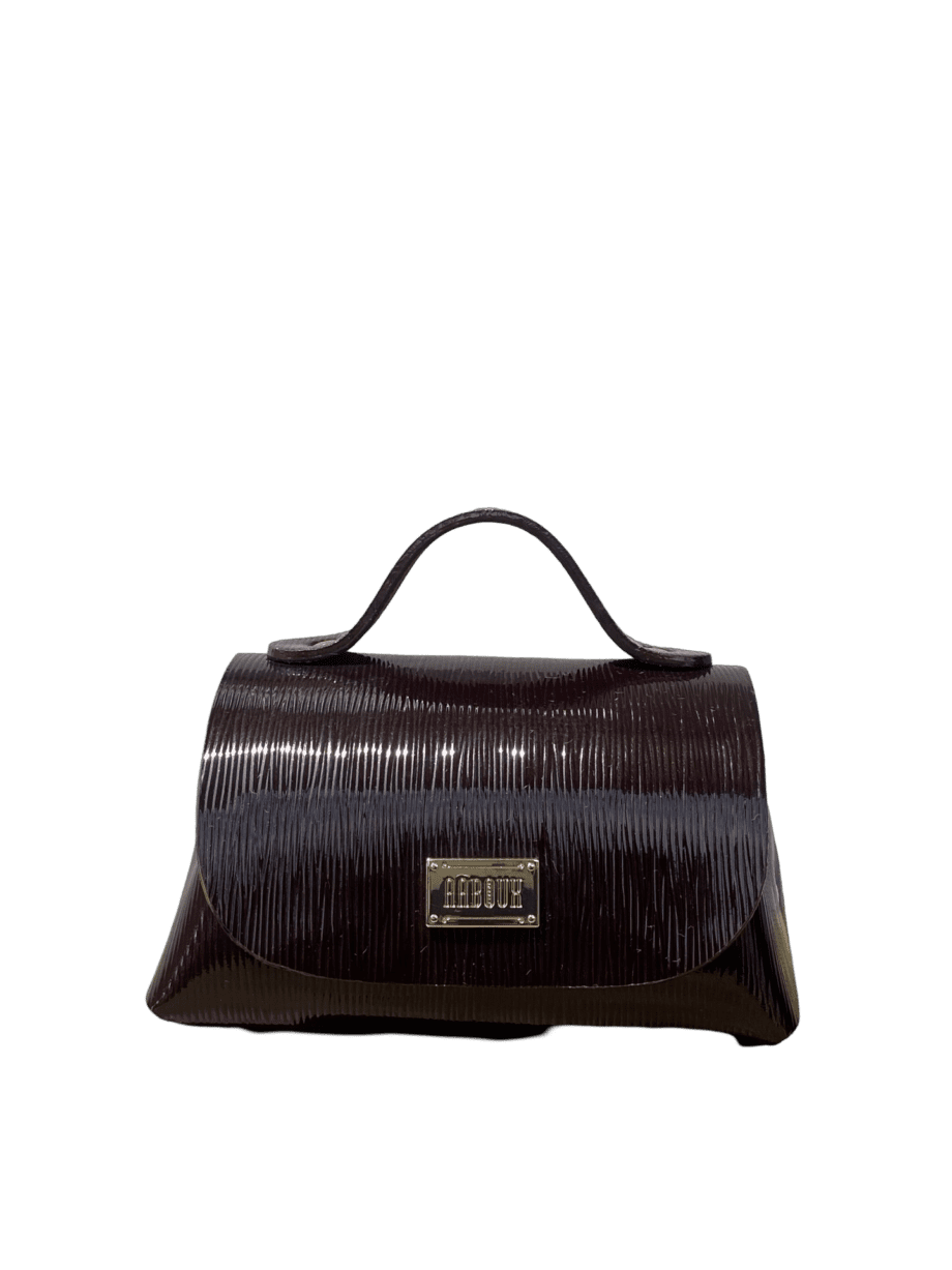 Mira Brown Shiny Epi Leather